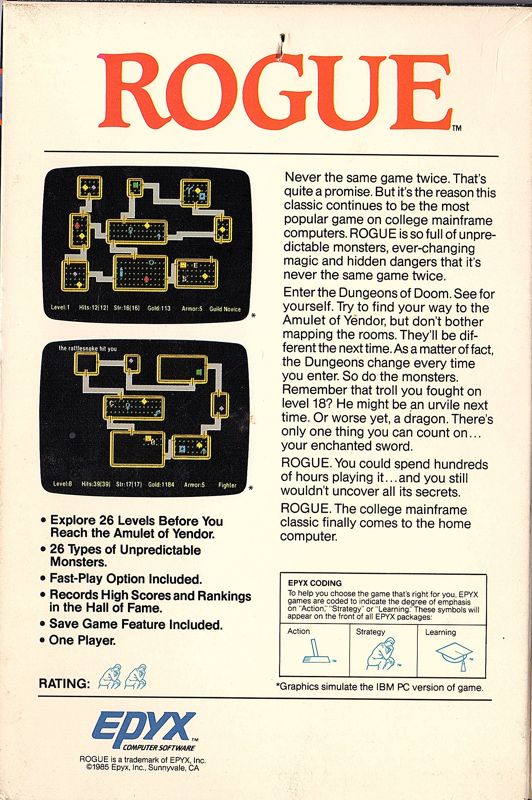 Rogue cover or packaging material - MobyGames