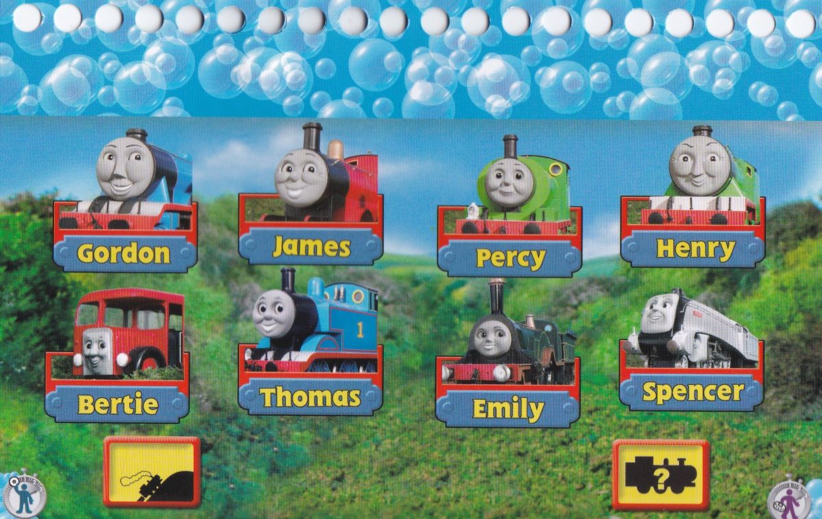 Extras for Thomas & Friends: Full Speed Ahead (Bubble) (Box): The Bubble Game book: This page is used with the Gordon's Hill Climb and Who Am I? mini games