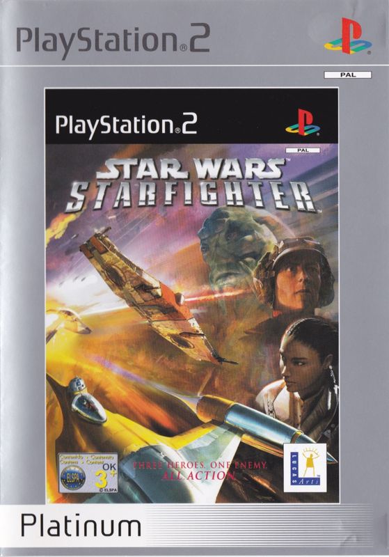Front Cover for Star Wars: Starfighter (PlayStation 2) (Platinum release)