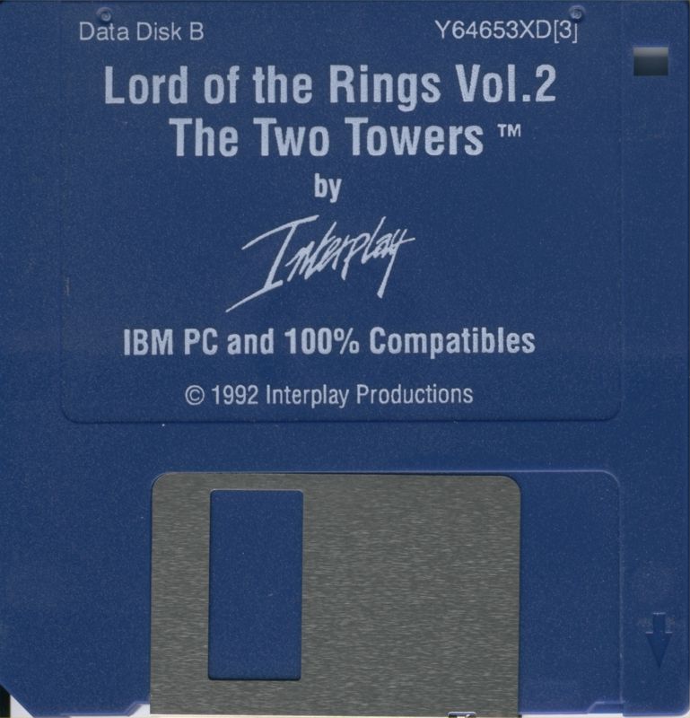 Media for J.R.R. Tolkien's The Lord of the Rings, Vol. II: The Two Towers (DOS): Data Disk B