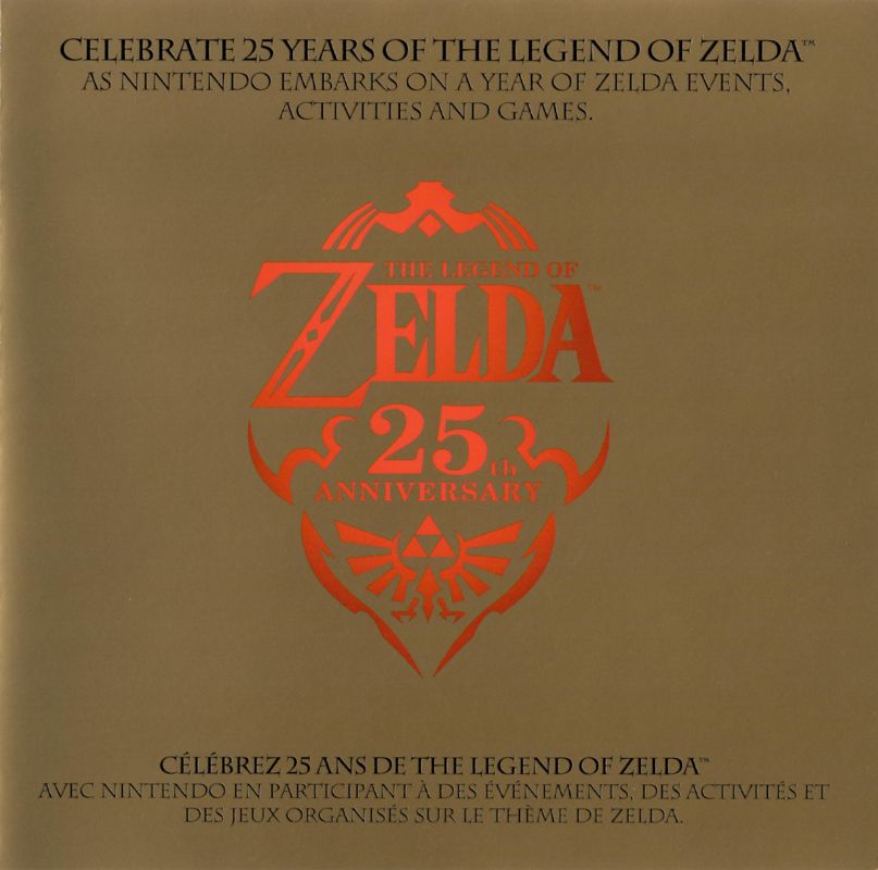 Advertisement for The Legend of Zelda: Ocarina of Time 3D (Nintendo 3DS): Zelda 25th Anniversary