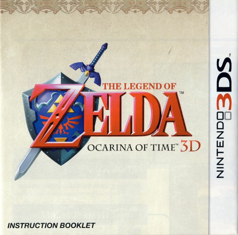 Manual for The Legend of Zelda: Ocarina of Time 3D (Nintendo 3DS): English
