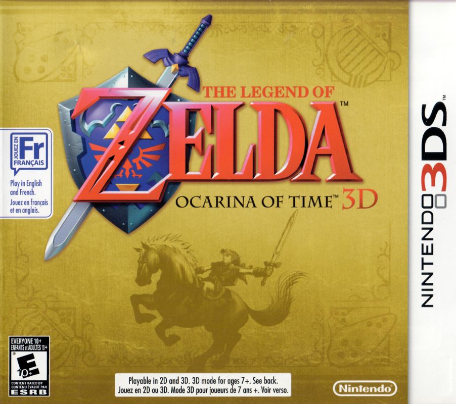 The Legend of Zelda: Ocarina of Time 3D cover or packaging material ...