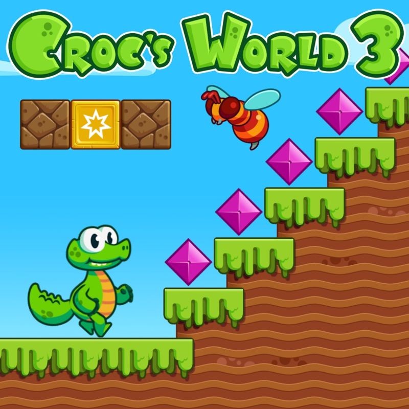 Front Cover for Croc's World 3 (PlayStation 4) (download release)