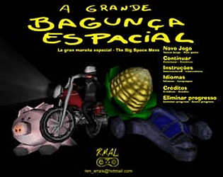 Front Cover for A Grande Bagunça Espacial (Windows) (itch.io release)