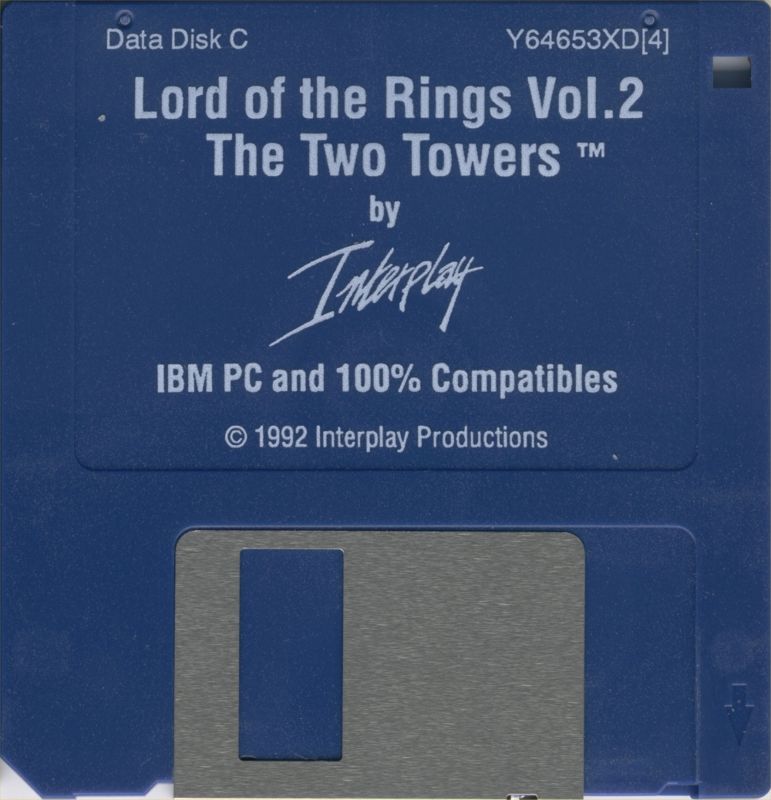 Media for J.R.R. Tolkien's The Lord of the Rings, Vol. II: The Two Towers (DOS): Data Disk C