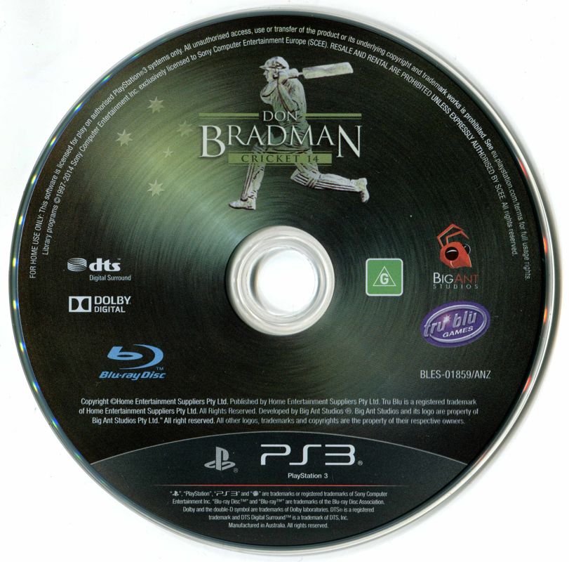 Media for Don Bradman Cricket 14 (PlayStation 3)
