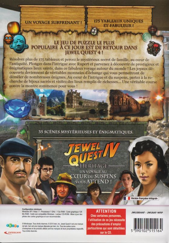 Jewel Quest IV: Heritage cover or packaging material - MobyGames