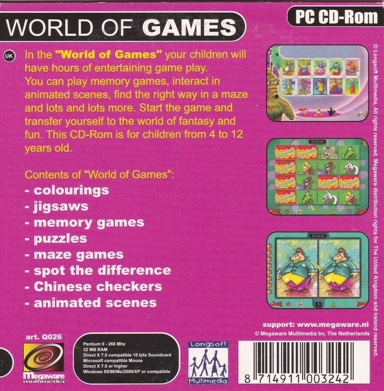 Other for 40 PC Games: Mega Game Box (Windows): Vol 26: World of Games - Back