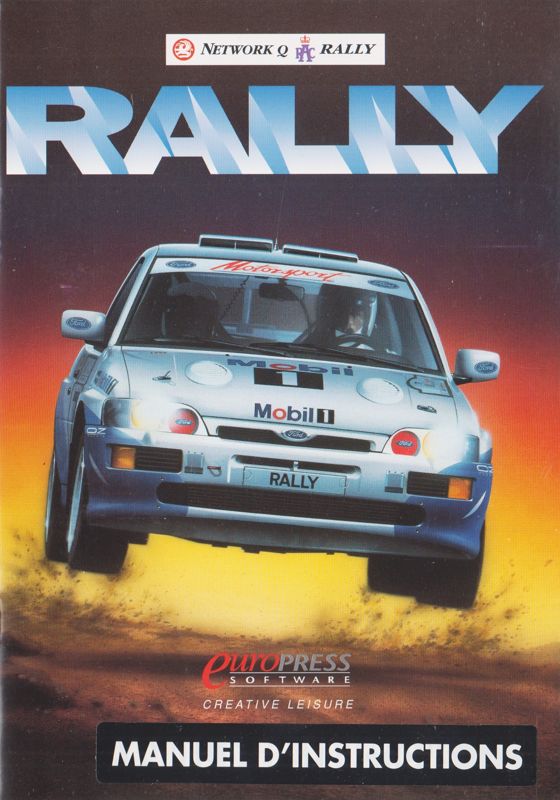 Manual for Network Q RAC Rally (DOS): Front (24-page)
