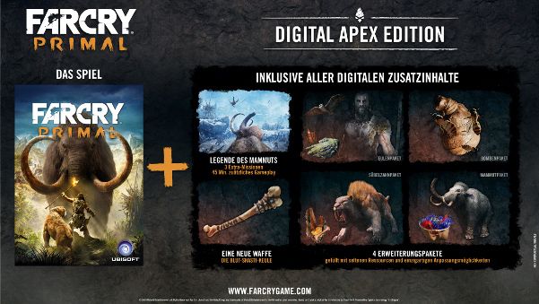 Front Cover for Far Cry: Primal - Apex Edition (Windows) (Steam release (German))