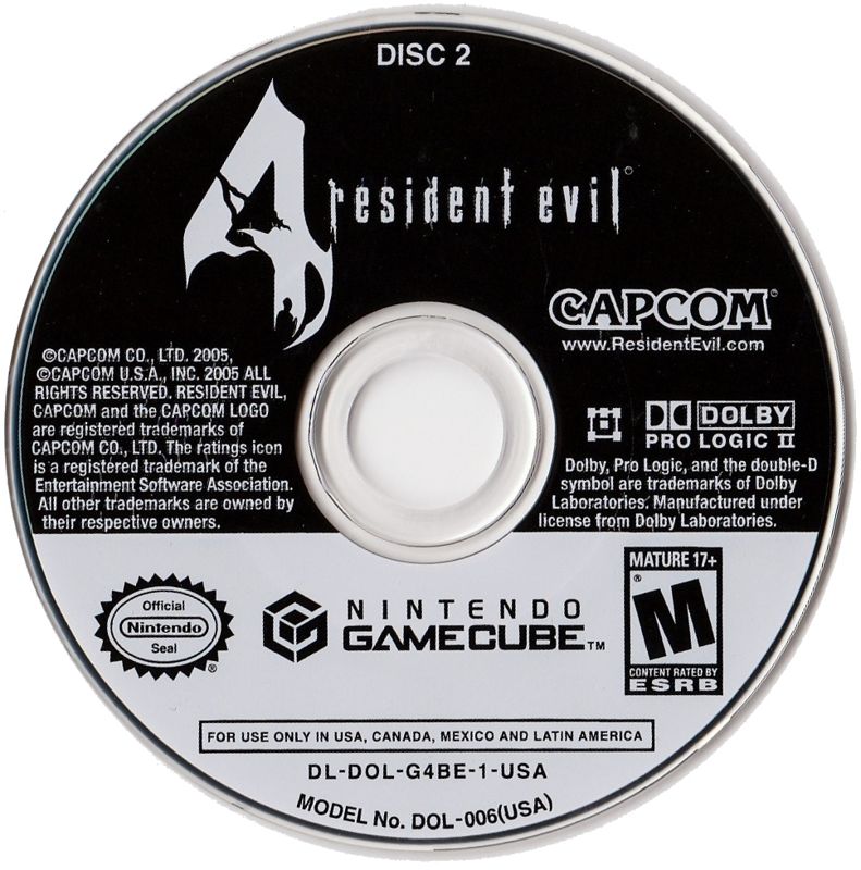 Media for Resident Evil: 10th Anniversary Collection (GameCube) (Player's Choice release): Resident Evil 4 Disc 2