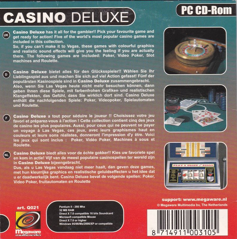 Other for 40 PC Games: Mega Game Box (Windows): Vol 21: Casino Deluxe - Back