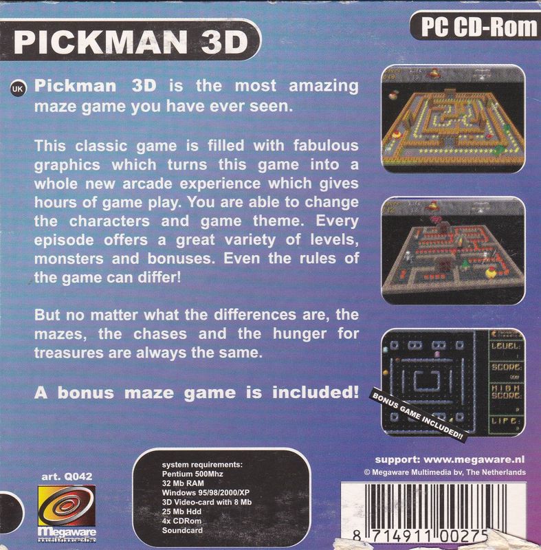 Other for 40 PC Games: Mega Game Box (Windows): Vol 42: Pickman 3D - Back