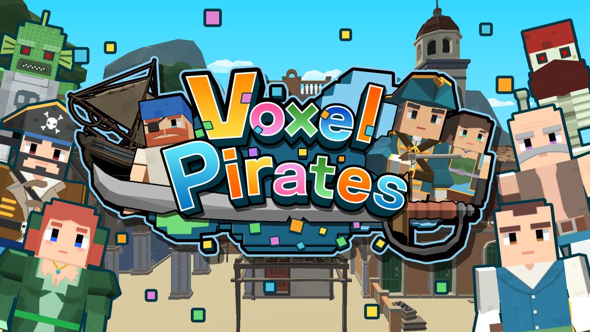 Front Cover for Voxel Pirates (Nintendo Switch) (download release): 2nd version (new style cover)