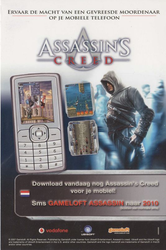 Advertisement for Assassin's Creed (Xbox 360): front