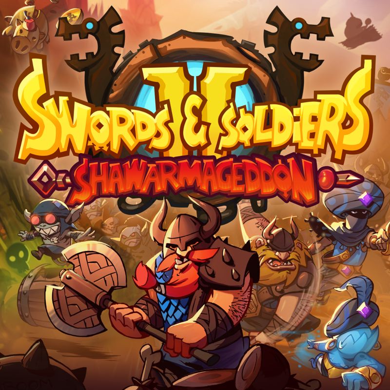 Front Cover for Swords & Soldiers II: Shawarmageddon (Nintendo Switch) (download release)
