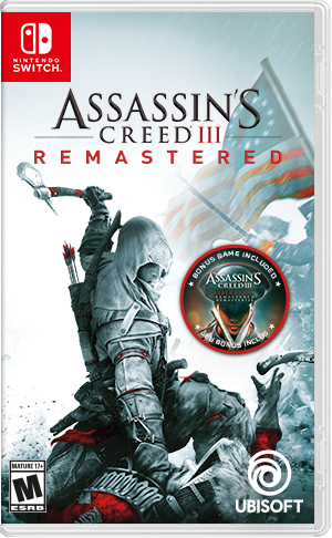 Front Cover for Assassin's Creed III: Remastered (Nintendo Switch) (download release): 2nd version