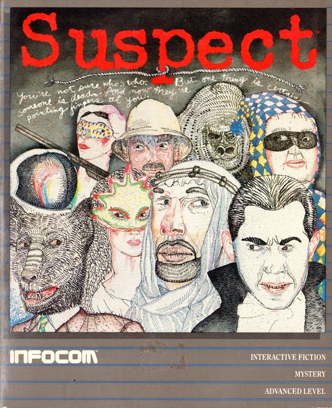 Front Cover for Suspect (Atari 8-bit)