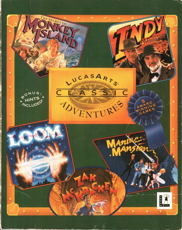 Manual for LucasArts Classic Adventures (DOS): Front