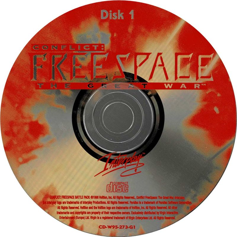 Media for Descent: Freespace - Battle Pack (Windows): The Great War - Disc 1