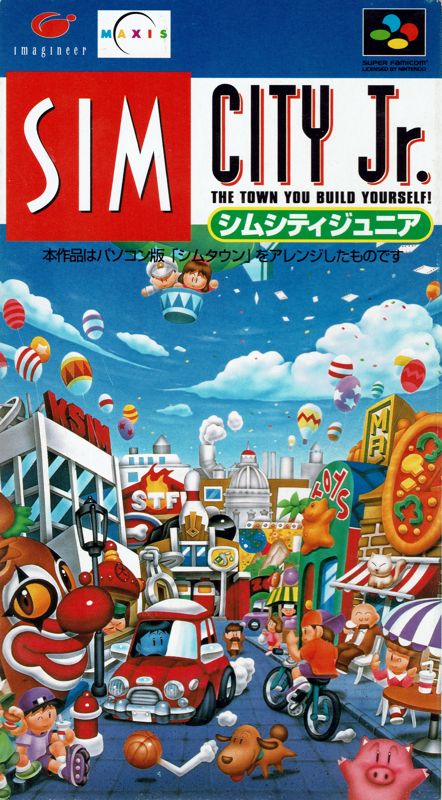 Front Cover for SimTown (SNES)
