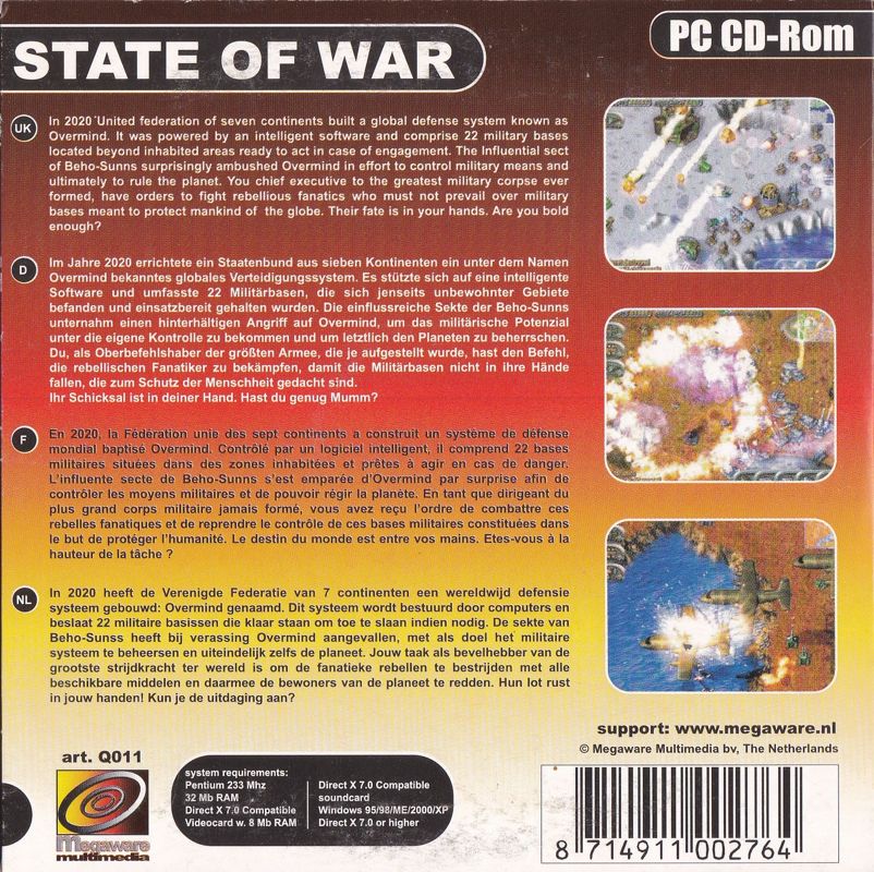 Other for 40 PC Games: Mega Game Box (Windows): Vol 11: State of War - Back