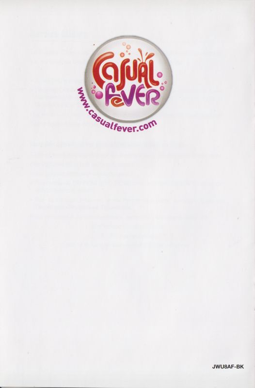 Manual for Jewel Quest IV: Heritage (Windows): Back (8-page)