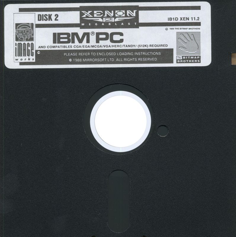 Media for Xenon 2: Megablast (DOS) (5.25" Release): Disk 2