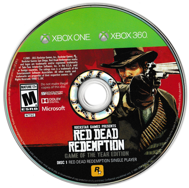 Media for Red Dead Redemption: Game of the Year Edition (Xbox 360) (Xbox One Backwards Compatible re-release)