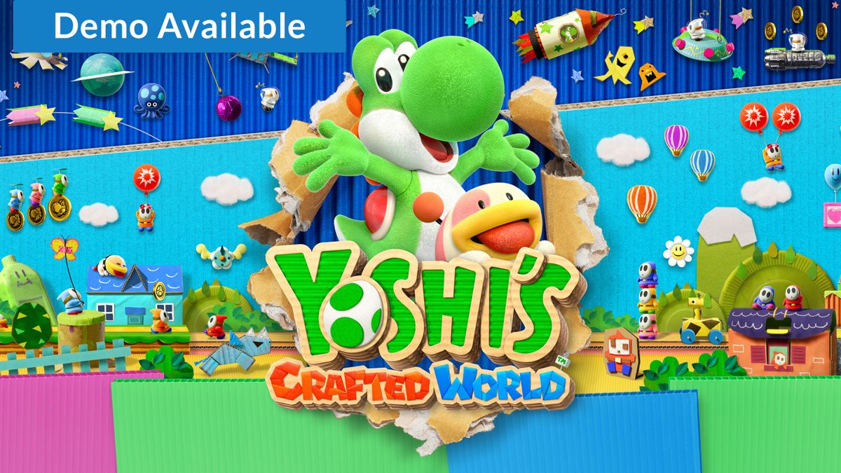 Front Cover for Yoshi's Crafted World (Nintendo Switch) (download release): 3rd version