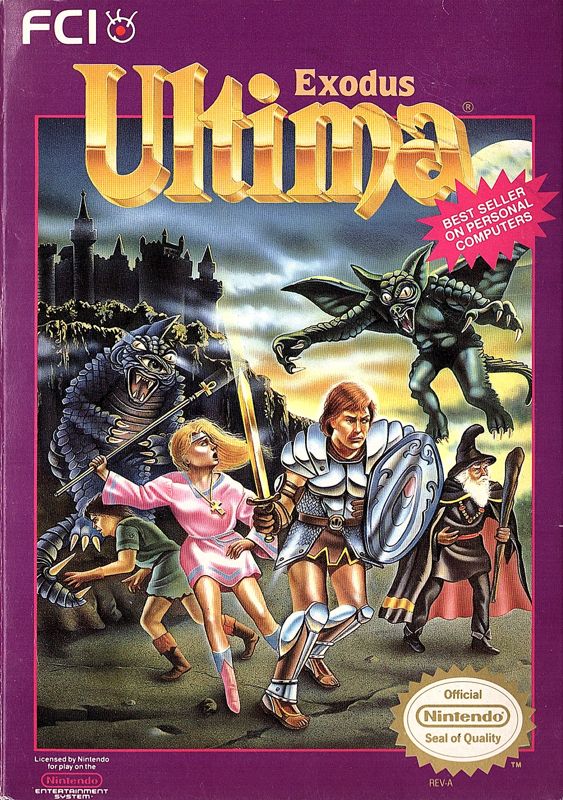 Front Cover for Exodus: Ultima III (NES)