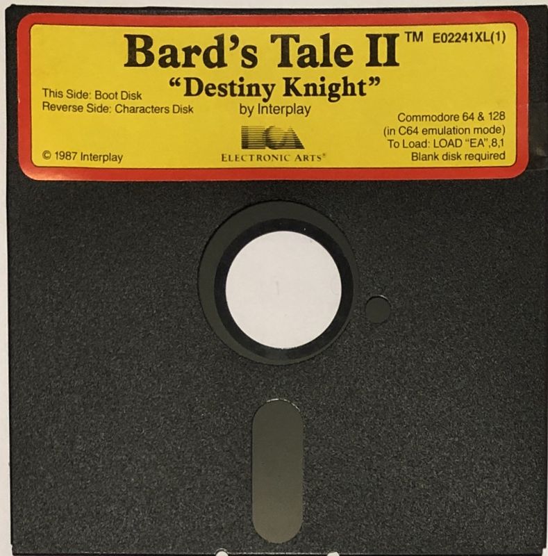 Media for The Bard's Tale II: The Destiny Knight (Commodore 64): Disk 1