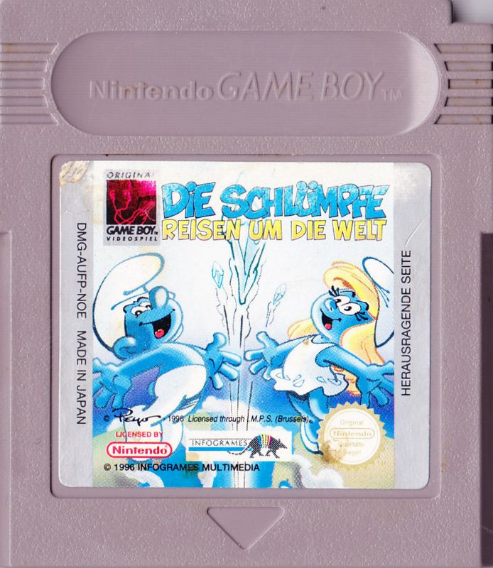 The Smurfs Travel the World cover or packaging material MobyGames