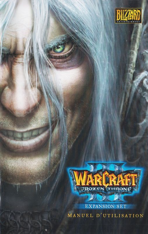Manual for WarCraft III: The Frozen Throne (Macintosh and Windows): Front (28-page)