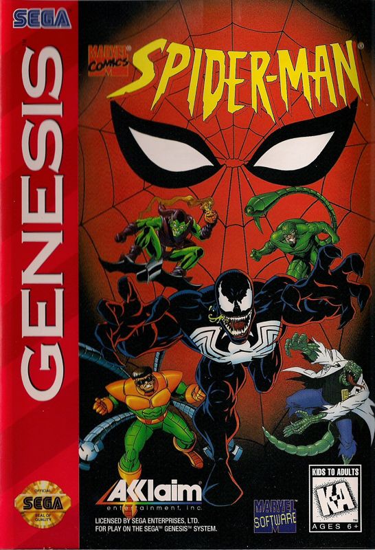 Front Cover for Spider-Man (Genesis)