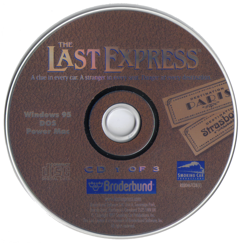 Media for The Last Express (DOS and Macintosh and Windows): Disc 1