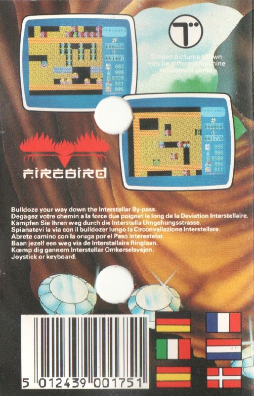 Back Cover for Down to Earth (ZX Spectrum)