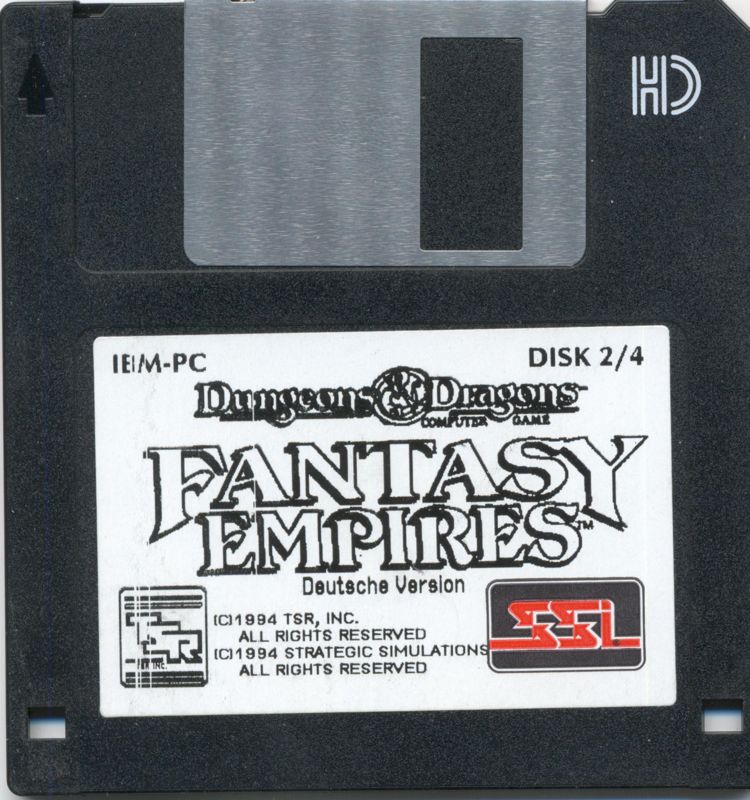 Media for Fantasy Empires (DOS) (3.5" floppy disk release): Disk 2