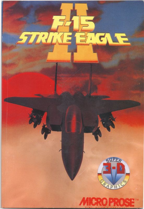 Manual for F-15 Strike Eagle II (DOS): front