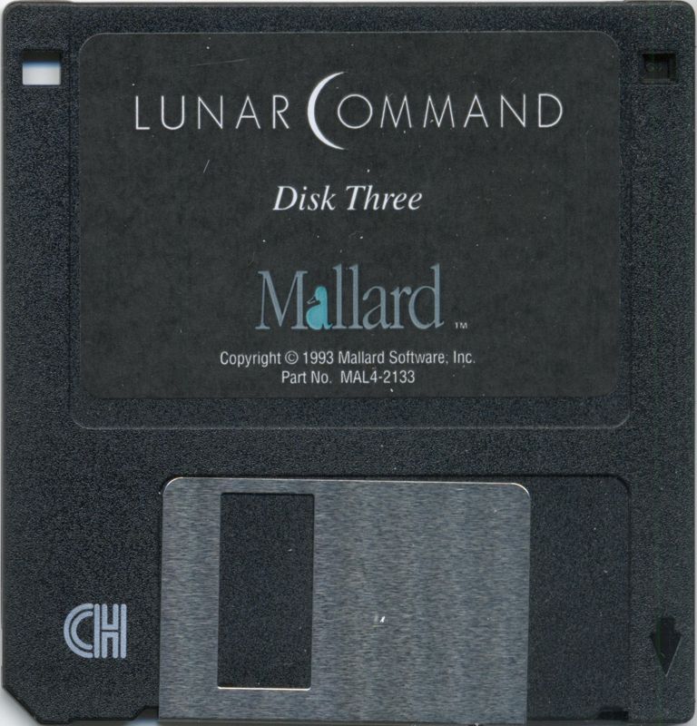 Media for Lunar Command (DOS): Disk three