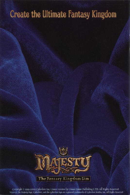 Manual for Majesty: The Fantasy Kingdom Sim - Gold Edition (Linux): Back