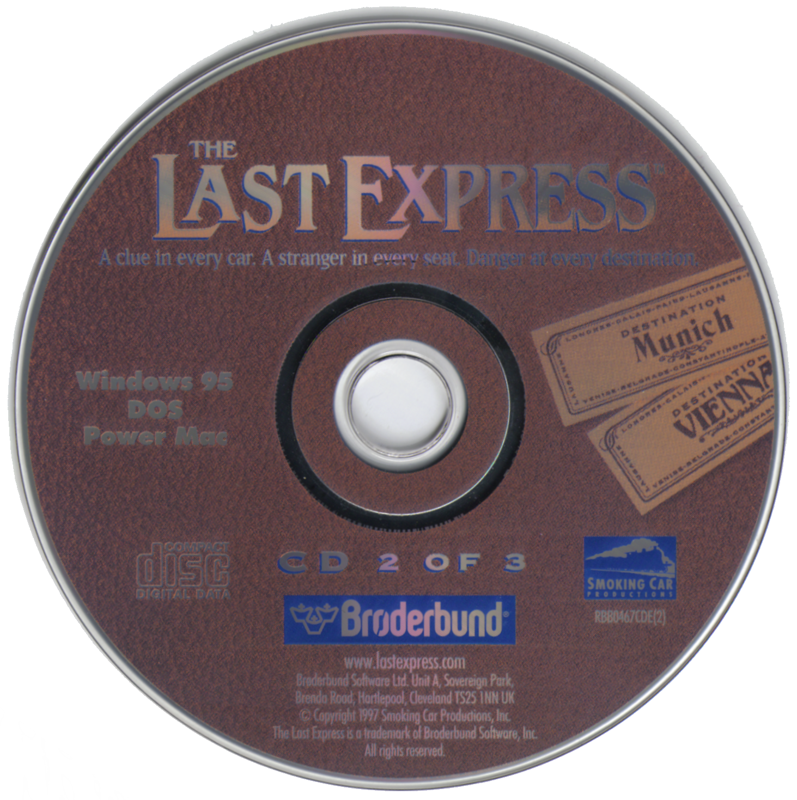 Media for The Last Express (DOS and Macintosh and Windows): Disc 2