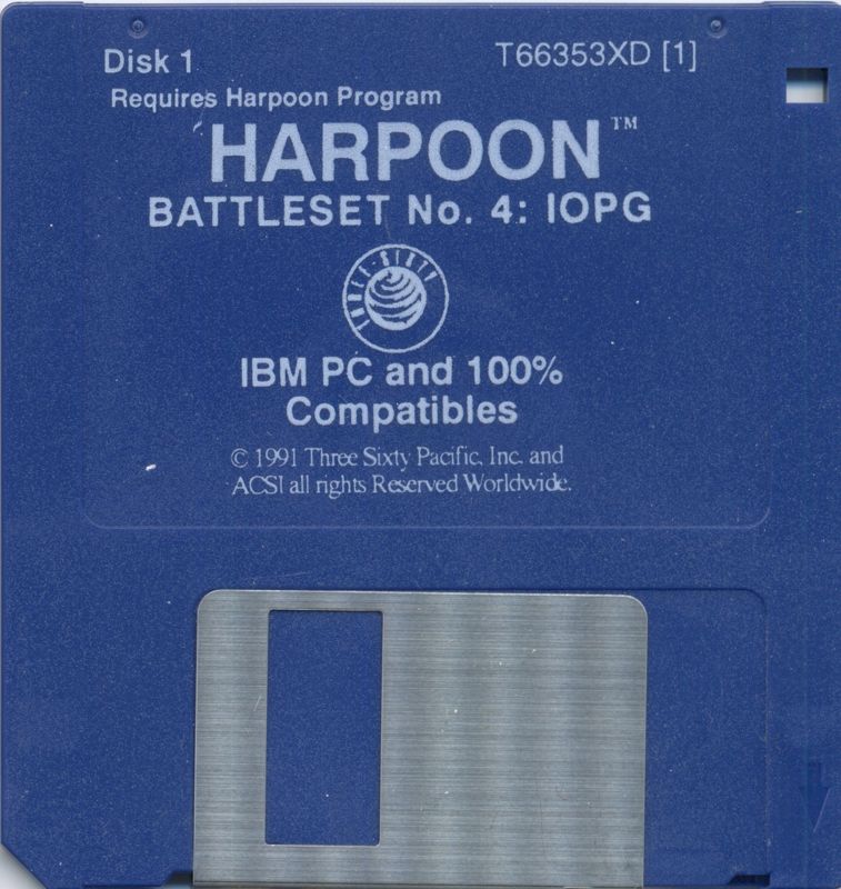 Media for Harpoon Designers' Series: BattleSet Enhancer (DOS): BattleSet #4 - Disk 1