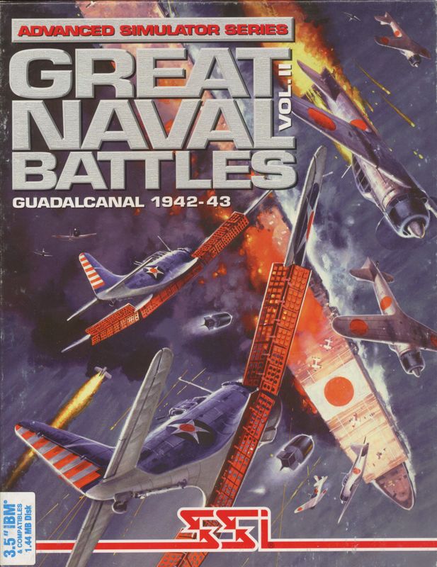 Front Cover for Great Naval Battles Vol. II: Guadalcanal 1942-43 (DOS)