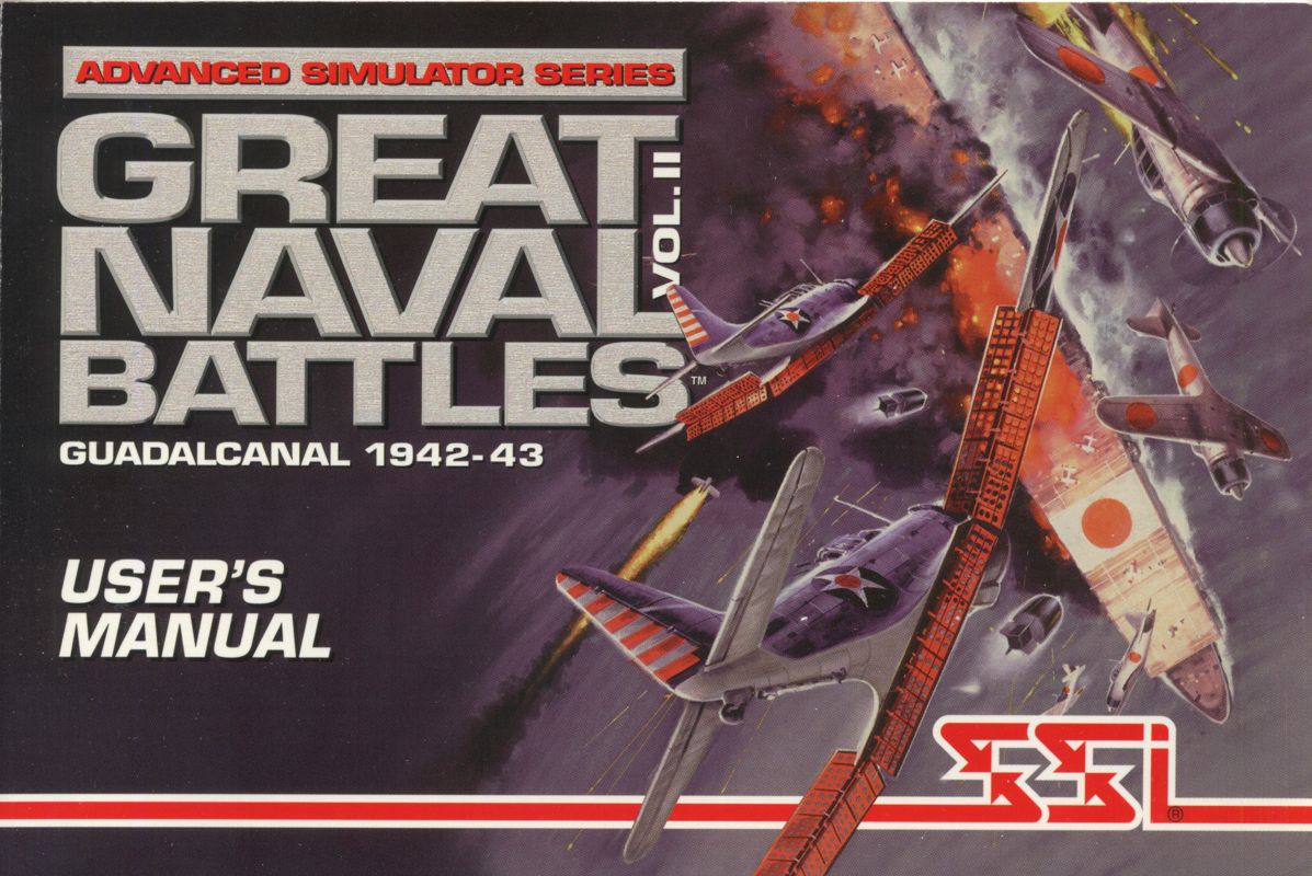 Manual for Great Naval Battles Vol. II: Guadalcanal 1942-43 (DOS): Front