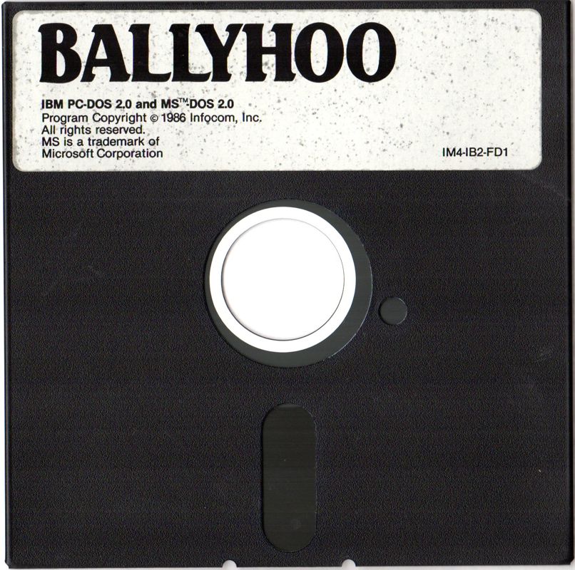 Media for Ballyhoo (DOS)