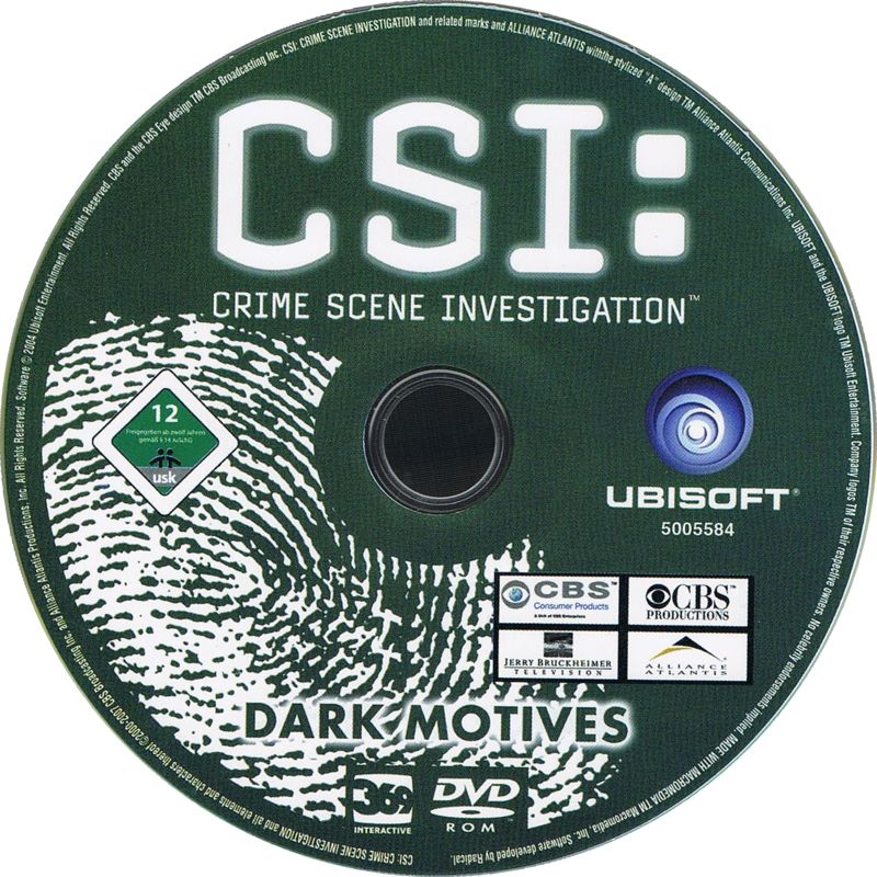Media for The Complete CSI: Crime Scene Investigation (Windows) (Software Pyramide release): CSI Dark Motives