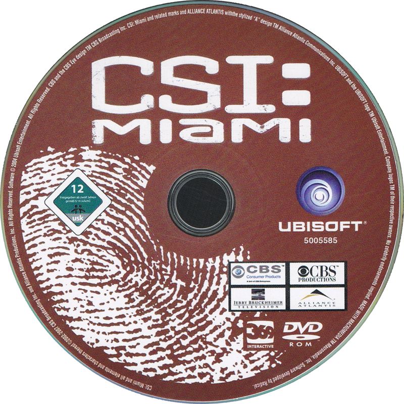 Media for The Complete CSI: Crime Scene Investigation (Windows) (Software Pyramide release): CSI Miami