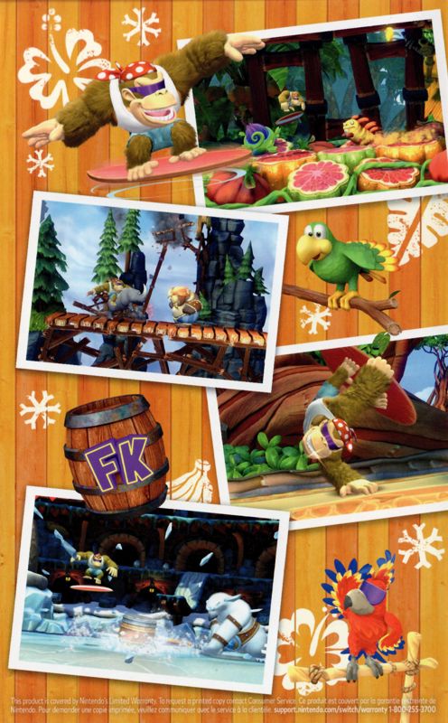 Inside Cover for Donkey Kong Country: Tropical Freeze (Nintendo Switch): Left Inlay